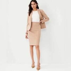 Ann Taylor High Waist Double Seamed Pencil Skirt